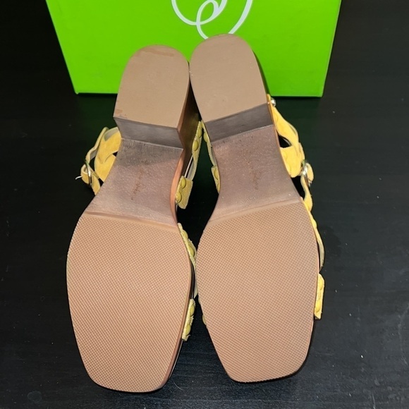 Sam Edelman Josefine mustard suede leather boho sandals Sz 9 1/2 new - Picture 9 of 10